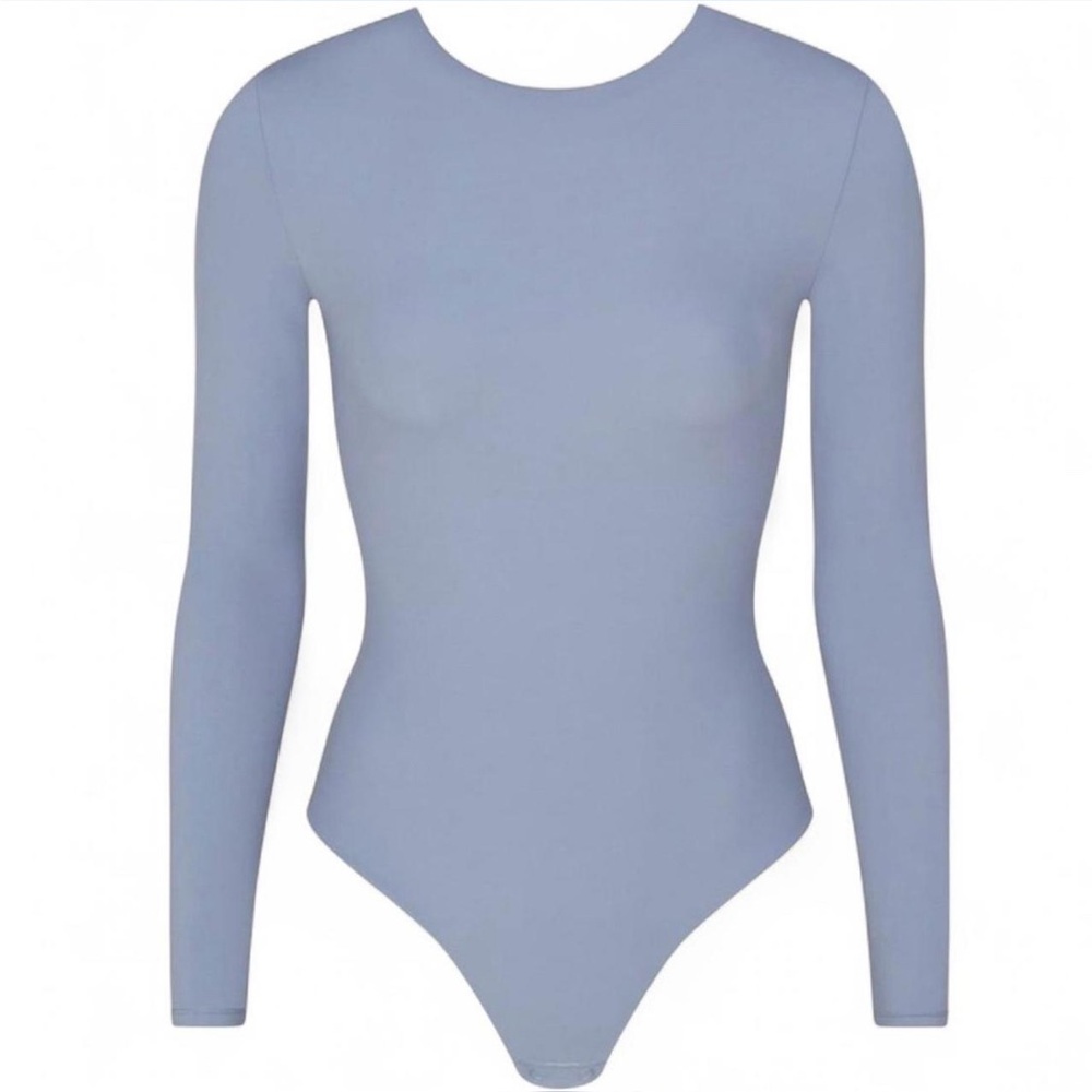 SKIMS *NWT Long Sleeve LOW BACK Bodysuit | Sz:L | Color: Slate